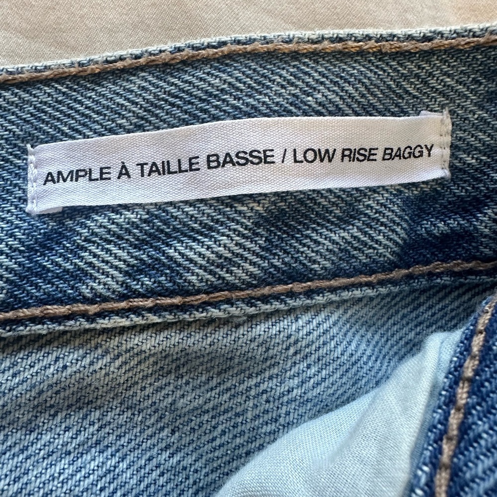 Garage Denim Low Rise Baggy Jeans Light Wash, Size 7 / 28 - Picture 6 of 11